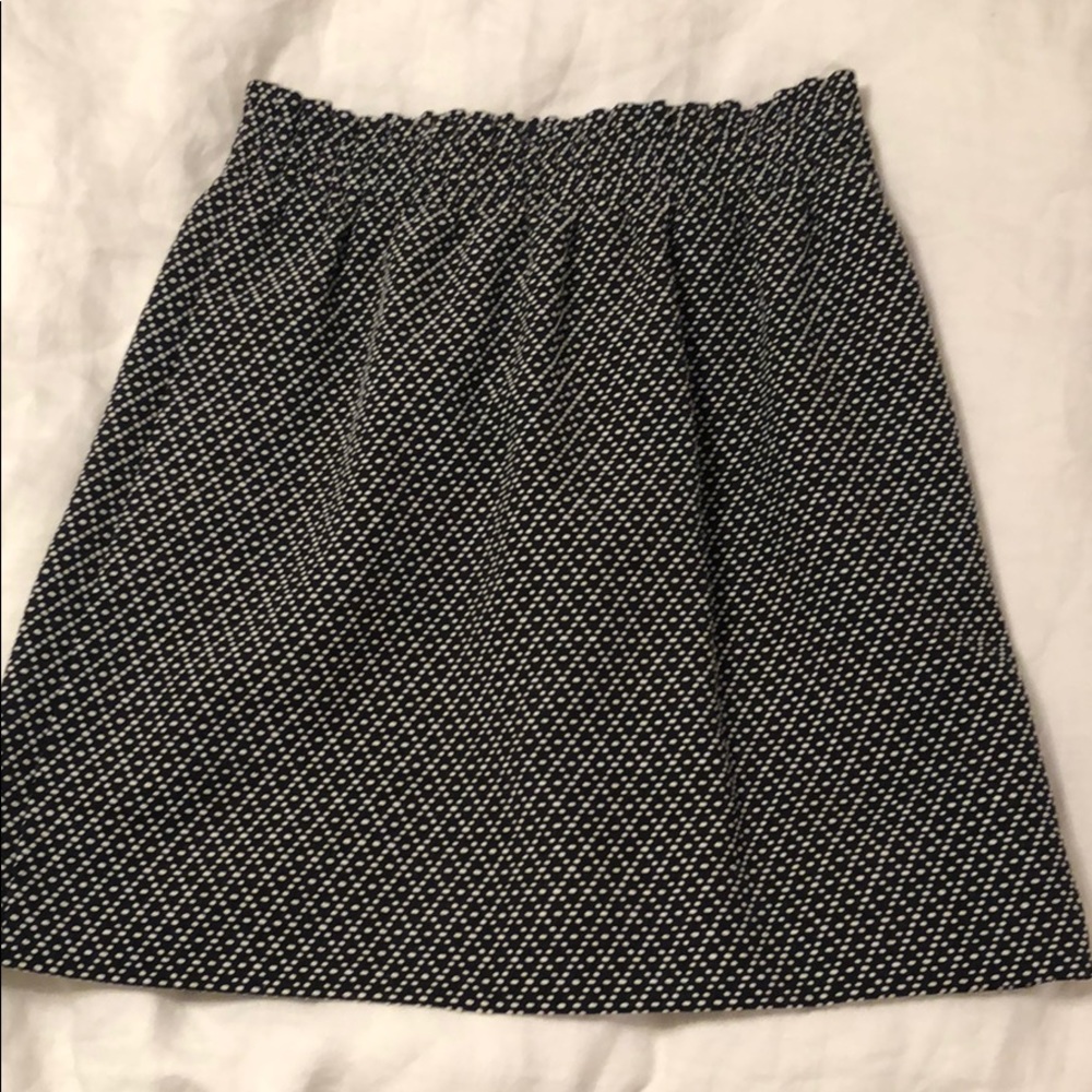 J crew factory skirt- black and white